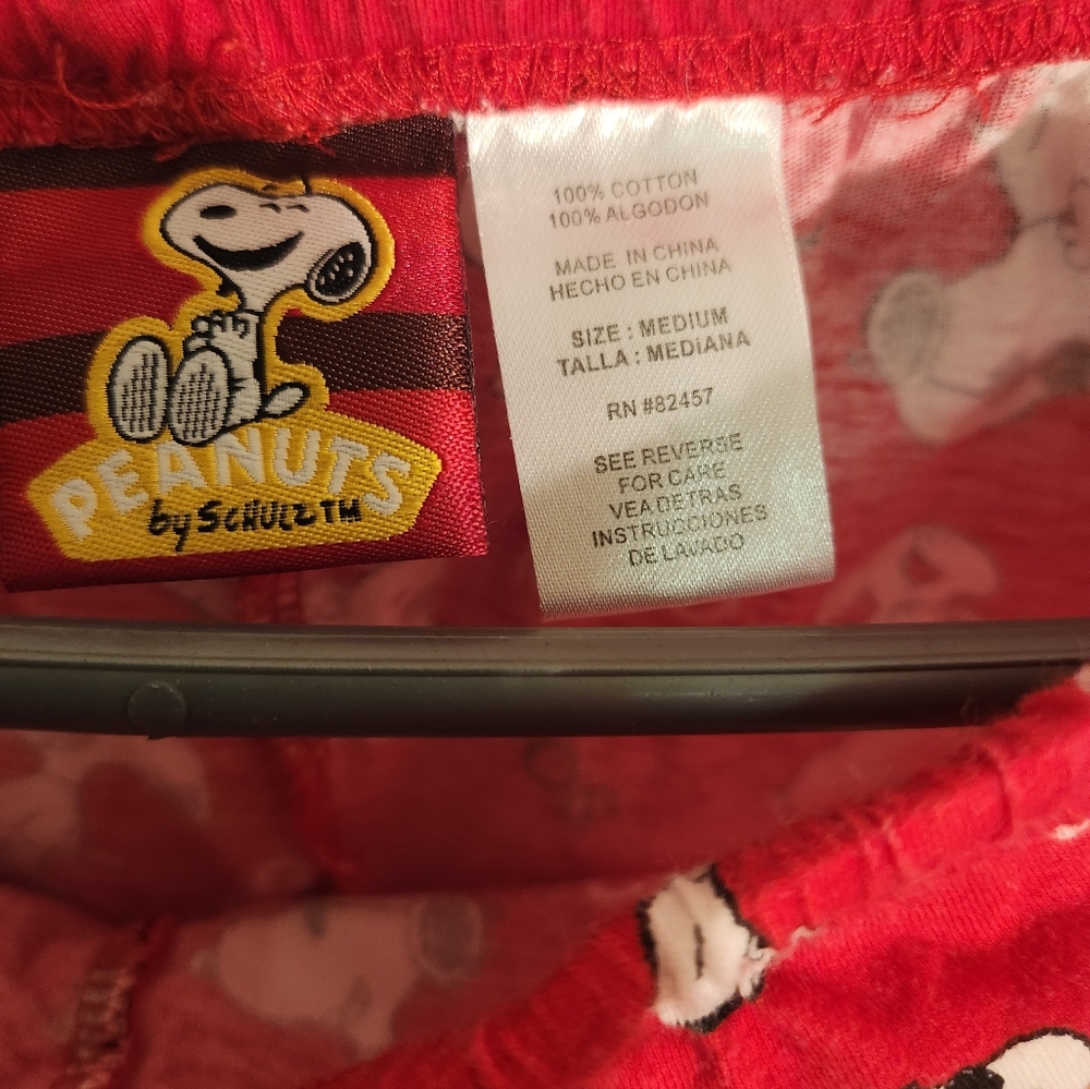 Peanuts Snoopy pajama bottoms size mwdium - Picture 4 of 5